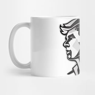 Modern Gentleman Silhouette Design No. 597 Mug